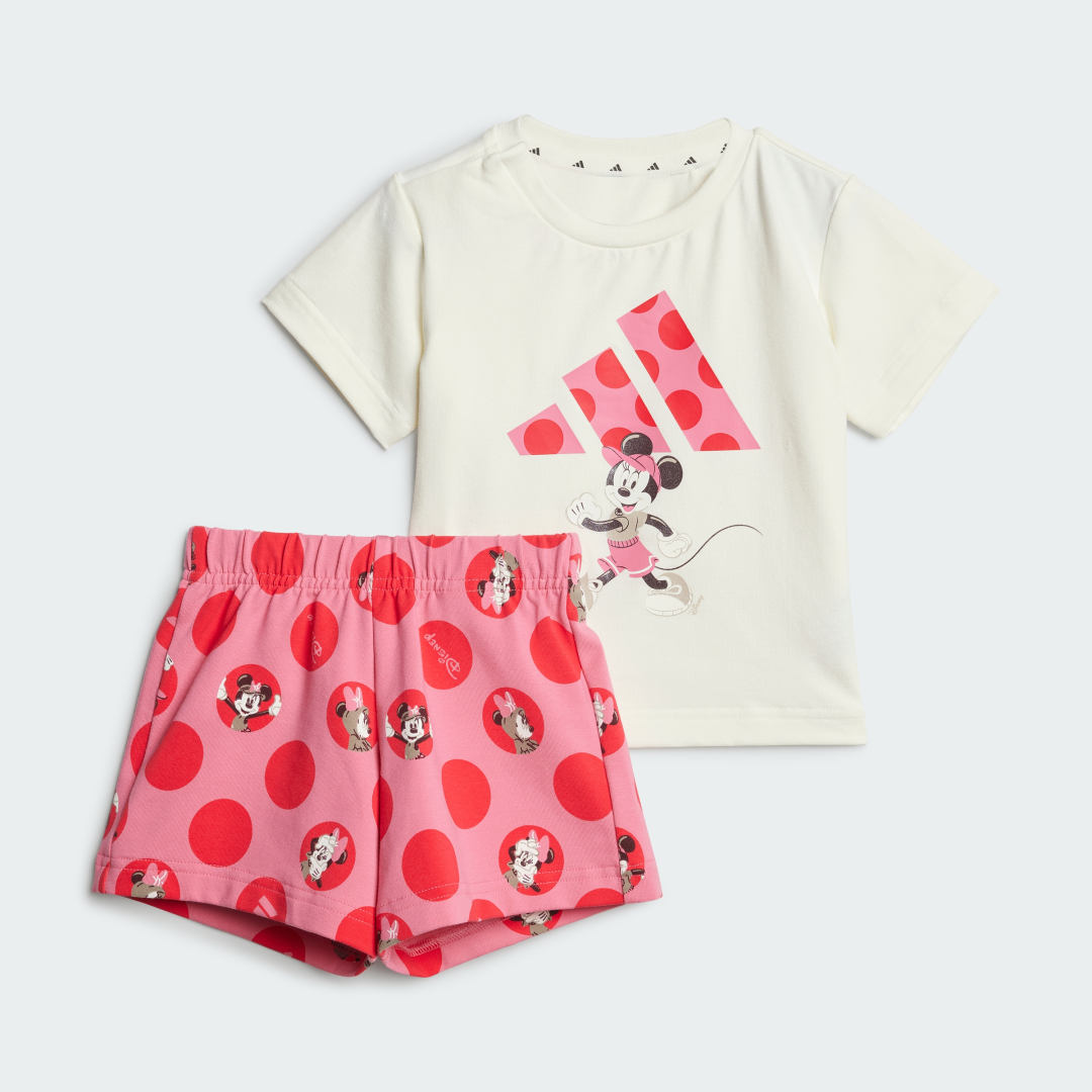 Súprava adidas Performance adidas x Disney Minnie Mouse Tee Set Ružová | JF3626, 0