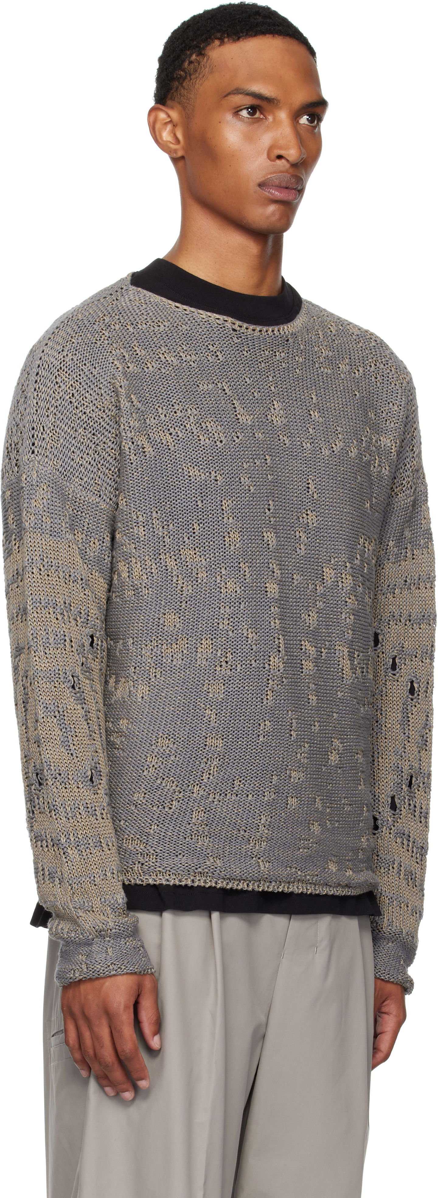 Sveter ROA ROA Vortex Crewneck Sweater Šedá | RBMW0439YA62, 1
