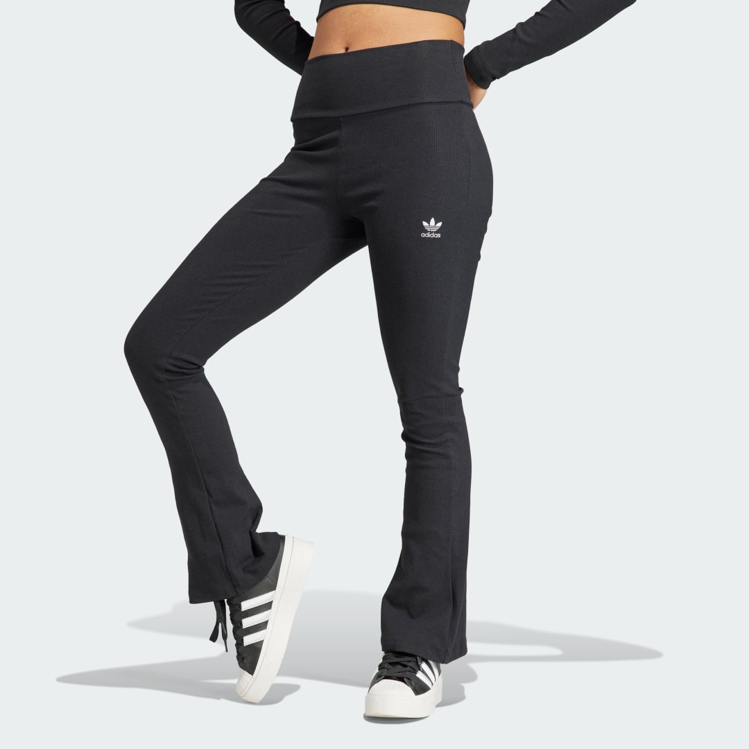 Tepláky adidas Originals Essentials Rib Flared Pants Čierna | II8056, 0