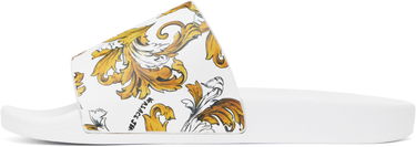 Doplnky Versace Versace Jeans Couture Outline Barocco Pool Slides Biela | E78VA3SQ3_EZS365, 2
