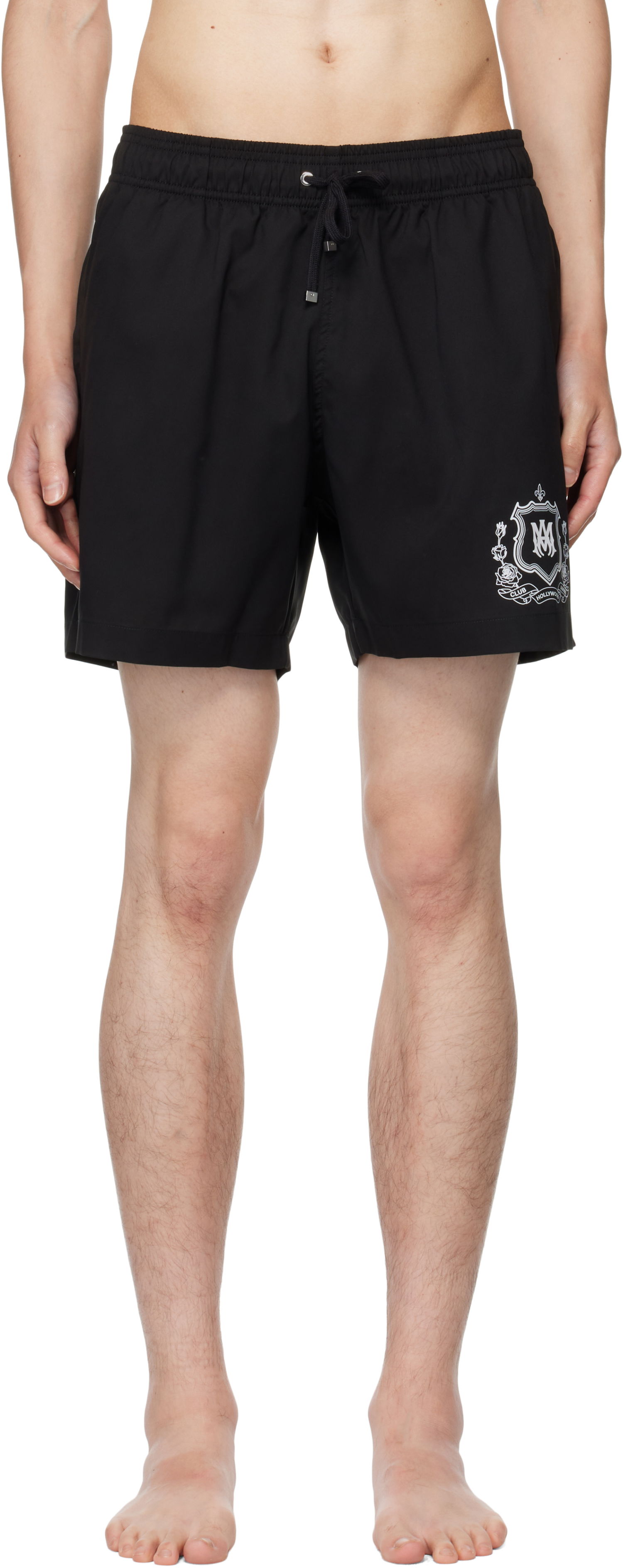 Plavky AMIRI AMIRI 'Club AMIRI' Swim Shorts Čierna | AMSWTK1046, 0