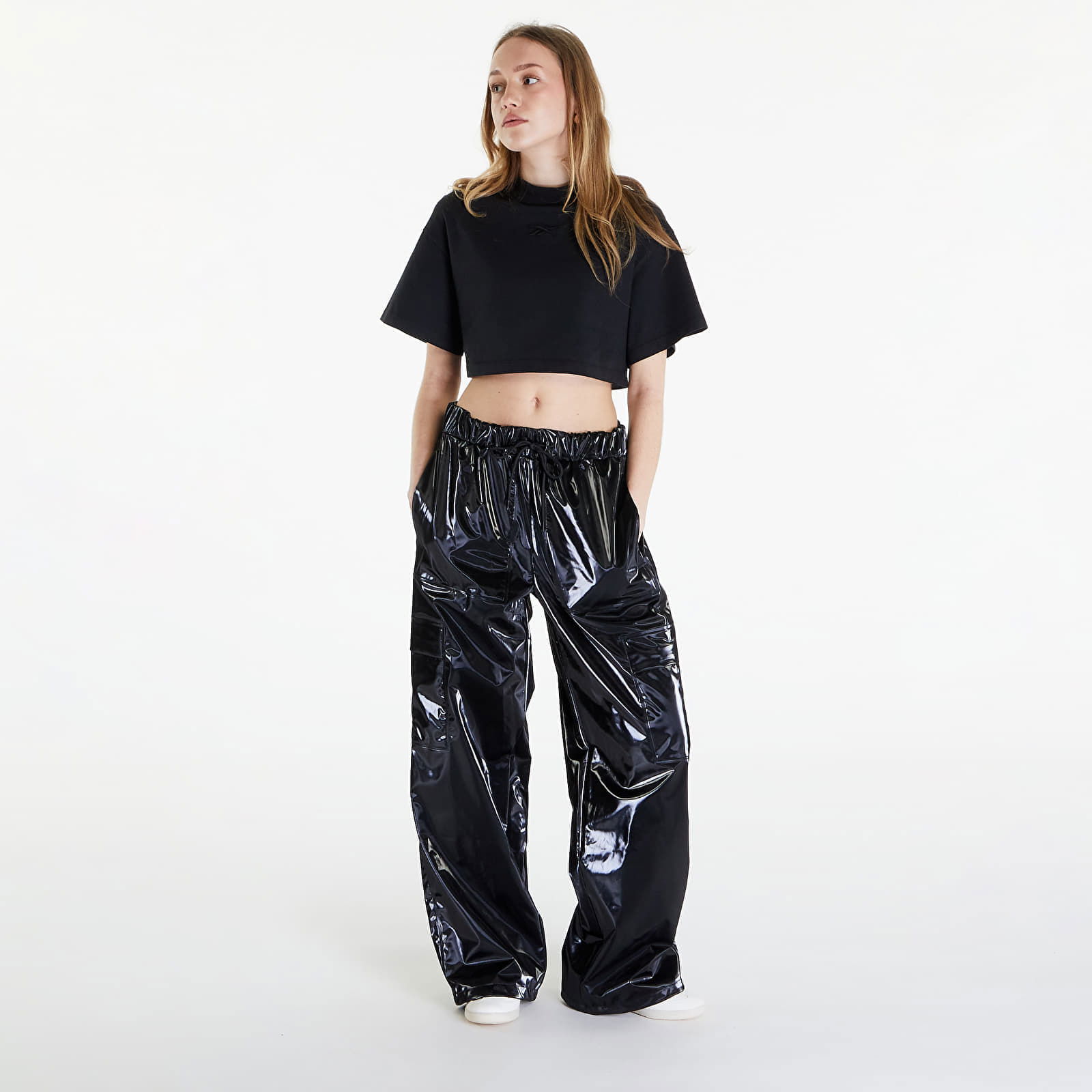 Washed Cropped Tee Washed Black