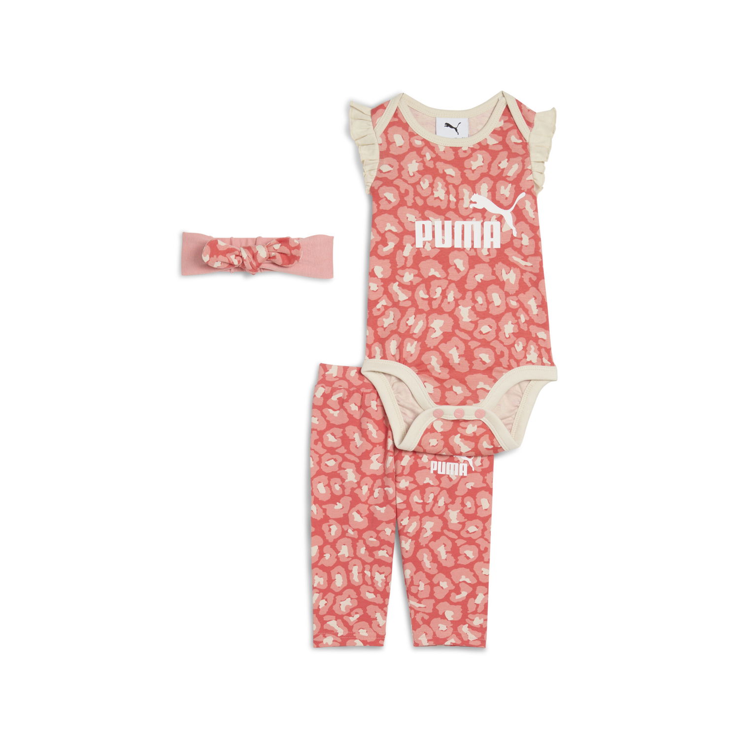 Súprava Puma Minicats Essentials Animal 3-Piece Newborn Set Ružová | 686291_24, 0