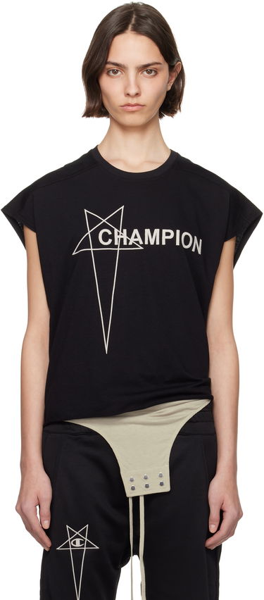 Tielko Rick Owens Rick Owens Champion Edition Micro Tatlin Tank Top Čierna | CW01E1668 CHJG, 0