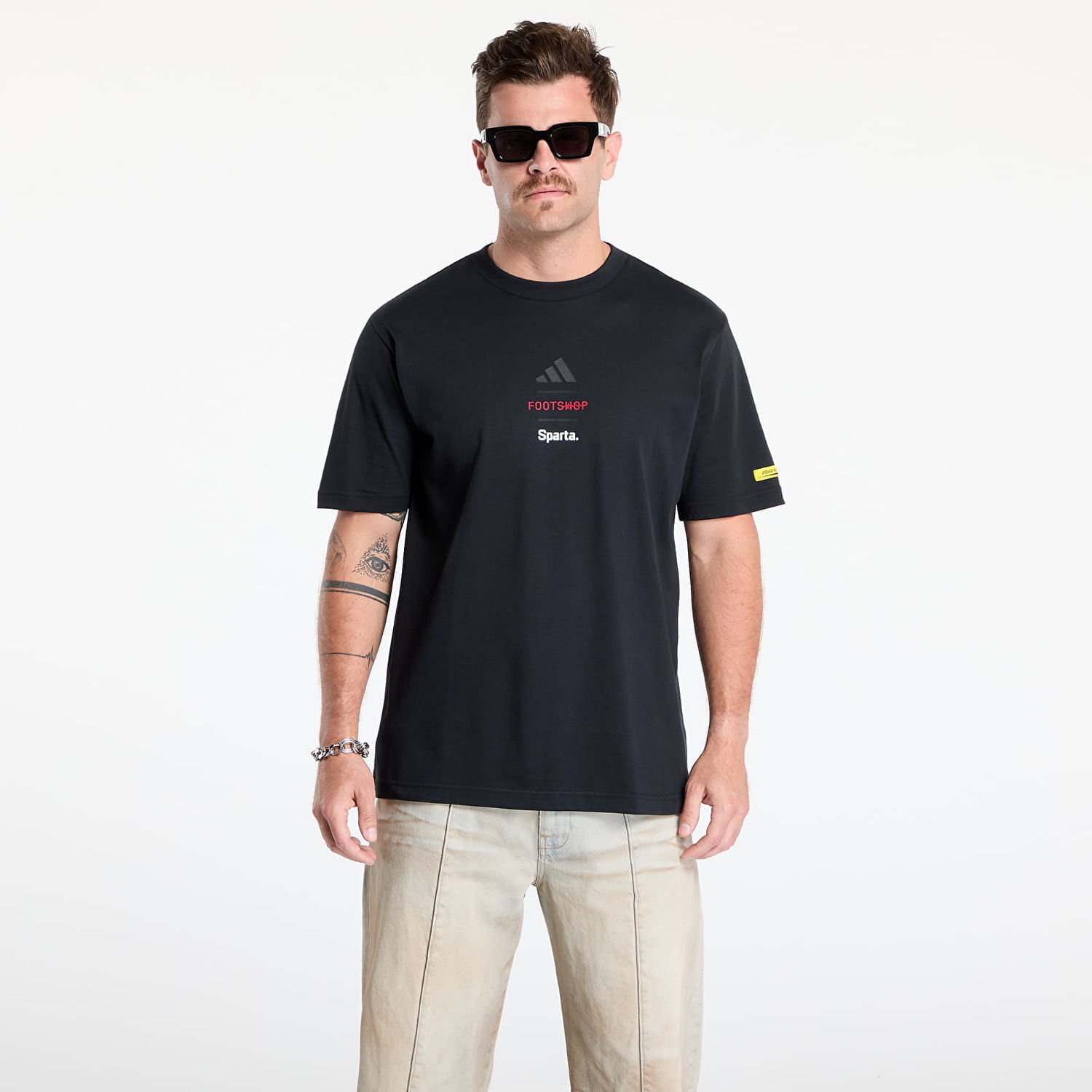 Tričko adidas Performance Footshop x Sparta T-Shirt Čierna | FTSHP_495, 0