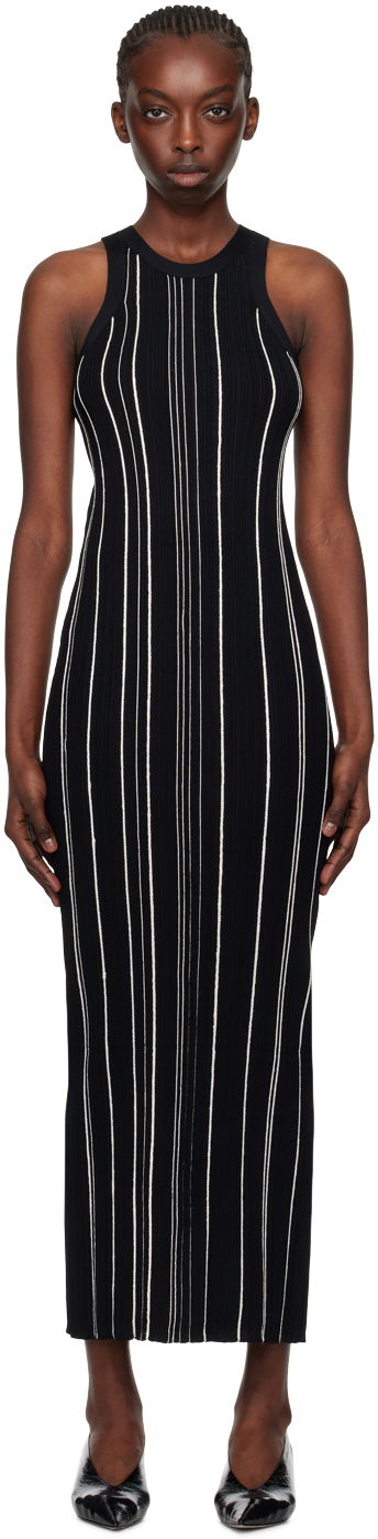 Šaty TOTEME TOTEME Braid Rib Tank Midi Dress Čierna | 242-WRD2305-YA0044, 0
