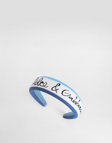 Doplnky Dolce & Gabbana Dolce & Gabbana Poplin Headband Modrá | LB3L54FI5KSHB5KB, 2
