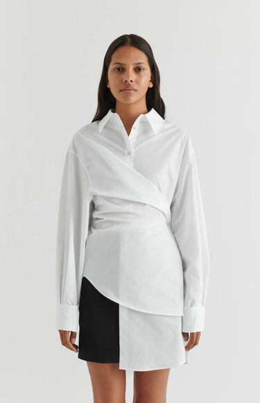 Šaty AXEL ARIGATO Parker Shirt Dress Biela | A2121003, 2