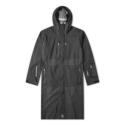 Pláštenka adidas Originals Terrex 3L Long Hooded Jacket Čierna | DU0810
