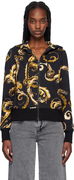 Baroque Print Zip Hoodie