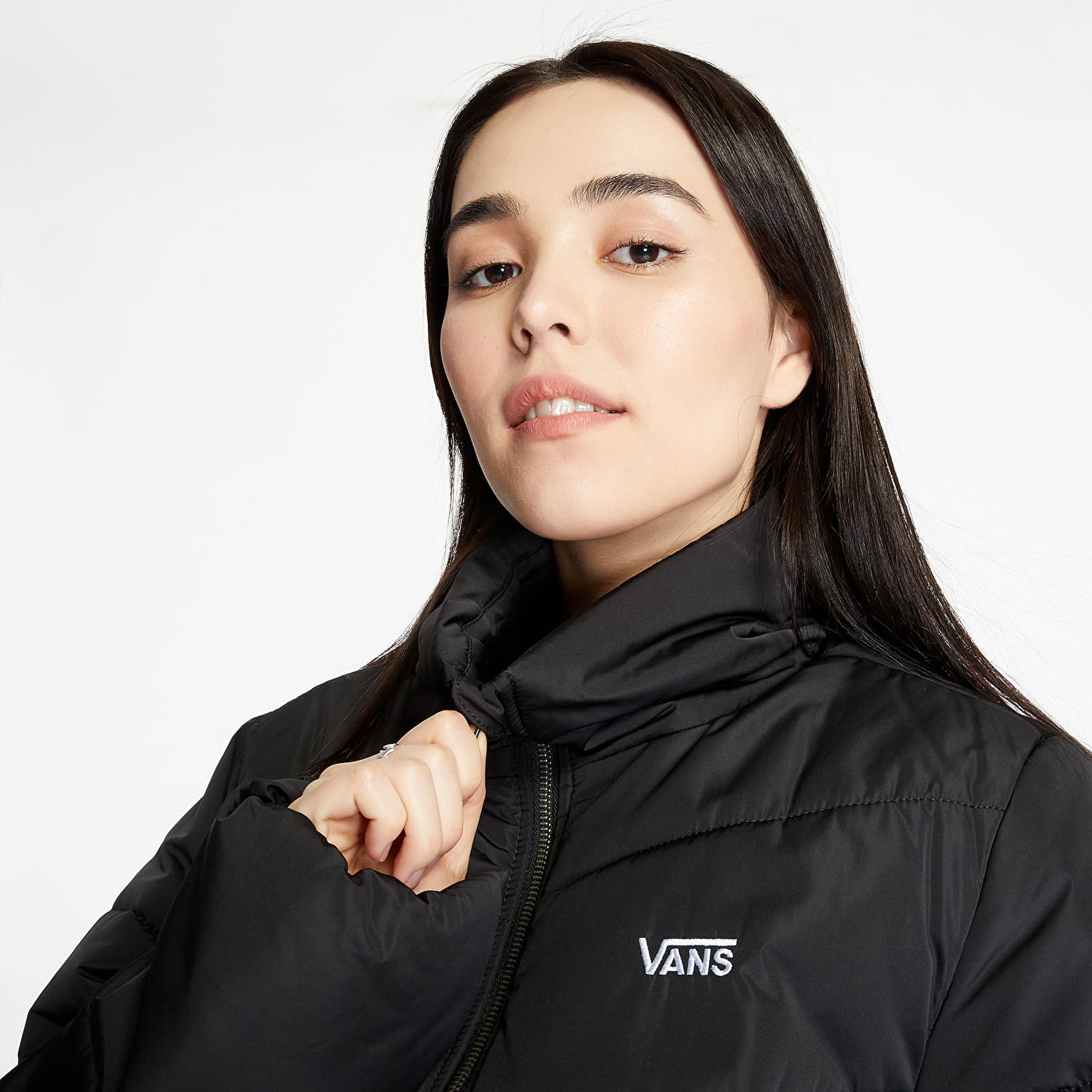 Prešívaná bunda Vans Foundry V Puffer Jacket Čierna | VN0A4V8MBLK1, 1