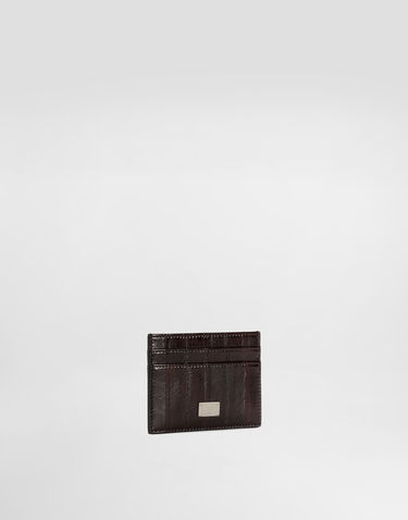 Peňaženka Dolce & Gabbana Eel Leather Card Holder Onesize Hnedá | BP0330A8A5381300, 1