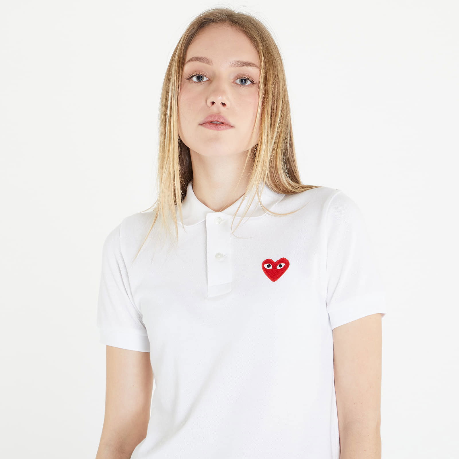 PLAY Heart Logo Polo Short Sleeve Tee