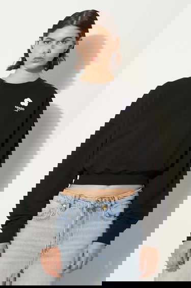 Mikina KENZO Kenzo Flower Boke 2.0 Cropped Sweat Čierna | FE62SW1664MI.99J, 0