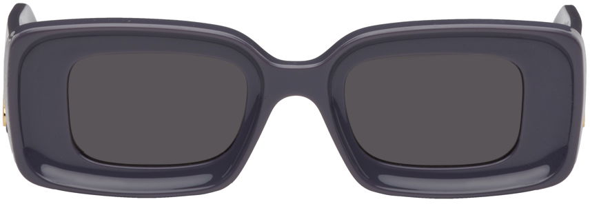 Slnečné okuliare Loewe Purple Rectangular Sunglasses Šedá | LW40101IW4681A, 0