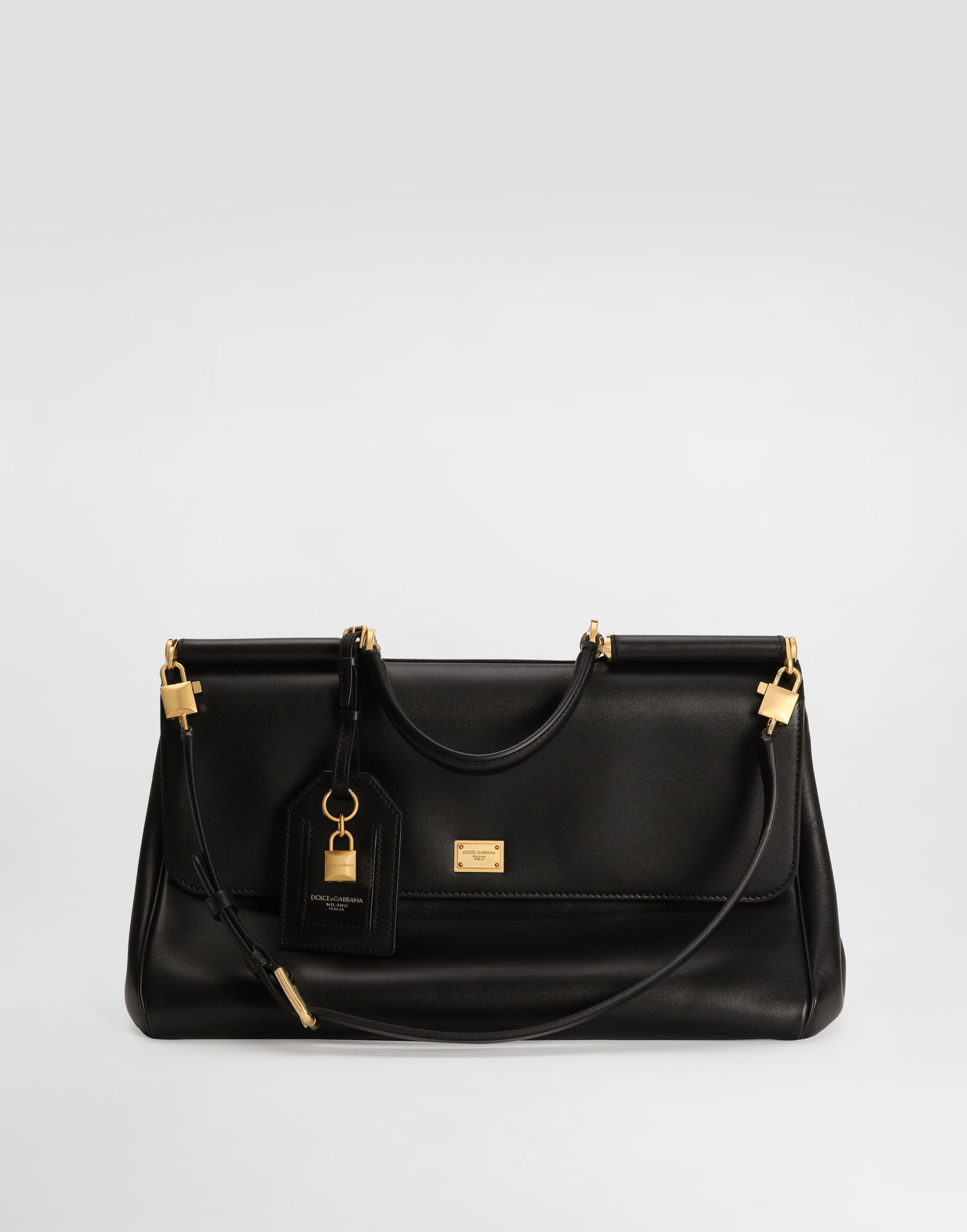 Kabelka Dolce & Gabbana Dolce & Gabbana My Sicily Plongé Calfskin Handbag Čierna | BB7814B732180999, 0