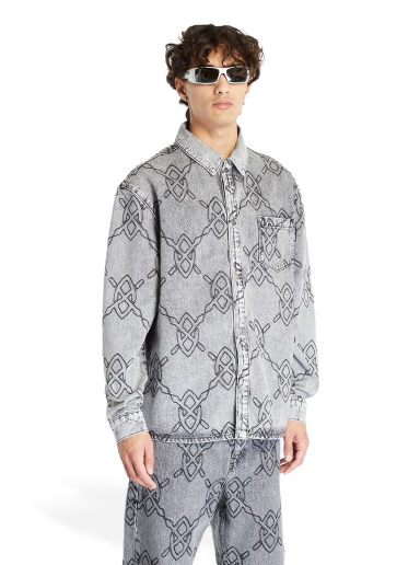 Rahul Long Sleeve Shirt Mid Grey