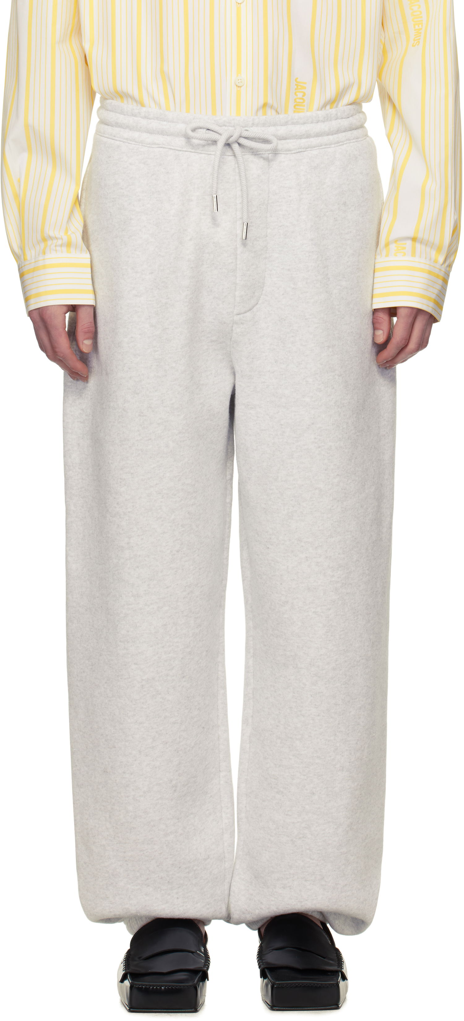 Tepláky Jacquemus Jacquemus La Croisière 'The Torneo' Sweatpants Šedá | 25E255JS303-2465, 0