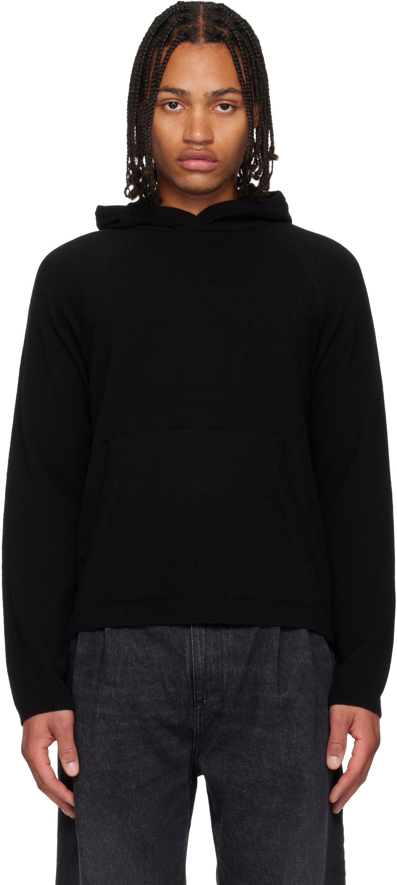 Mikina OUR LEGACY OUR LEGACY Knitted Hoodie Čierna | M4253KBC, 0