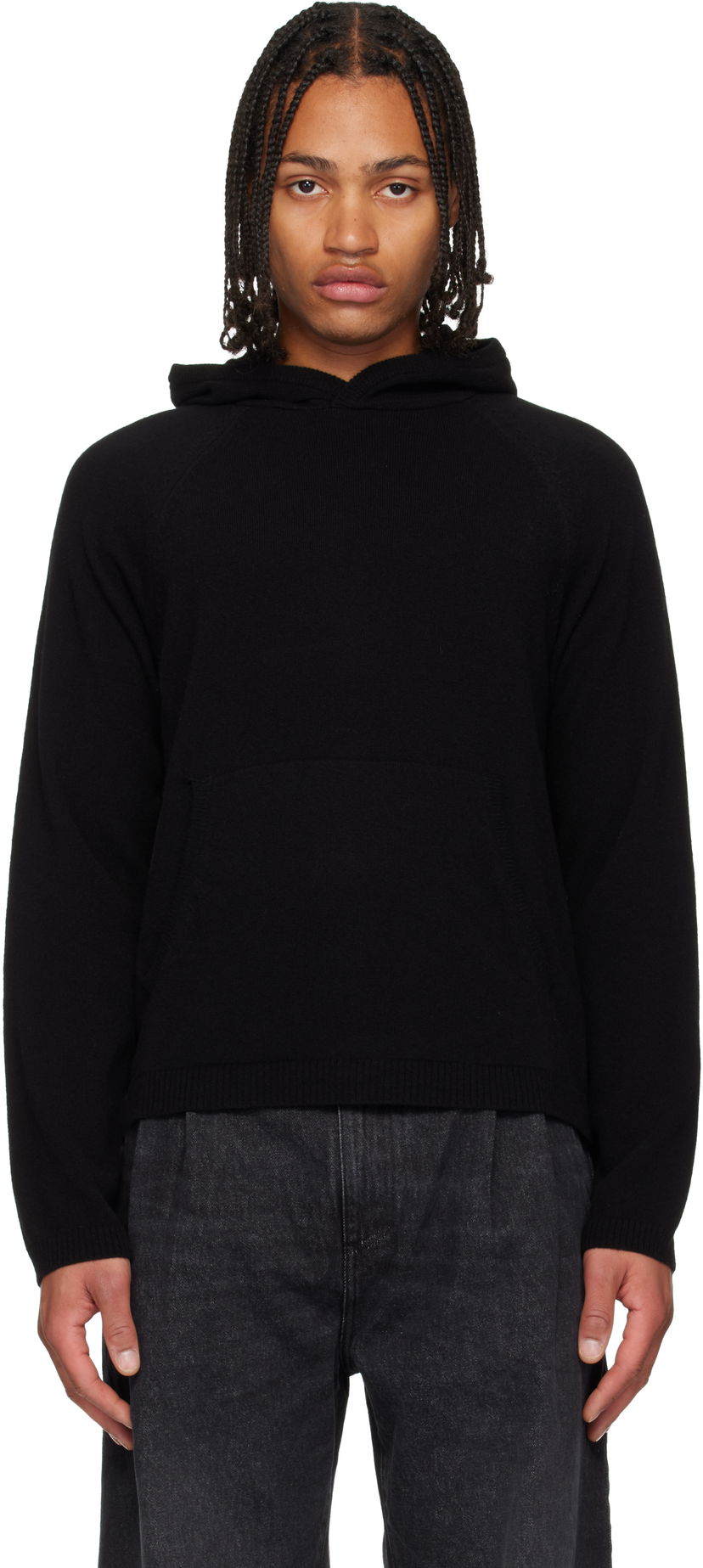 Mikina OUR LEGACY OUR LEGACY Knitted Hoodie Čierna | M4253KBC