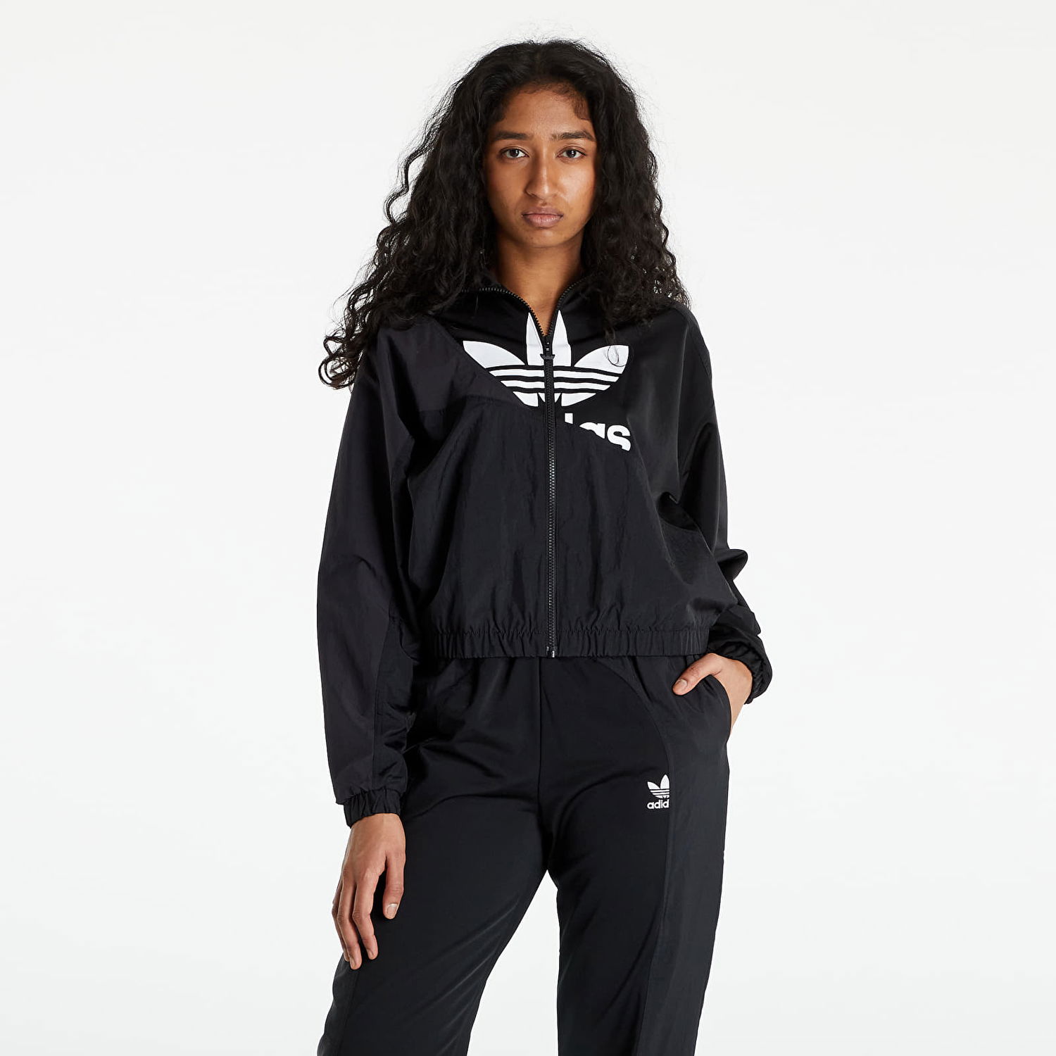 Vetrovka adidas Originals Adicolor Split Trefoil Čierna | hc7056, 0