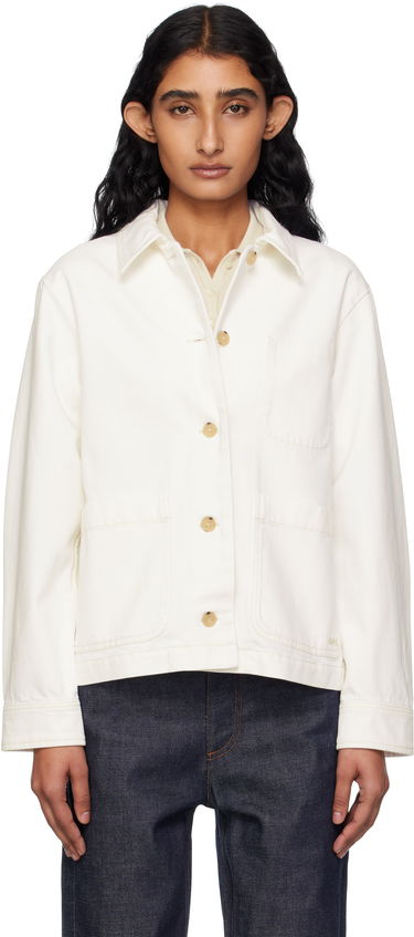 Bunda A.P.C. A.P.C. Nikkie Denim Jacket Biela | COGZV-F02937, 0