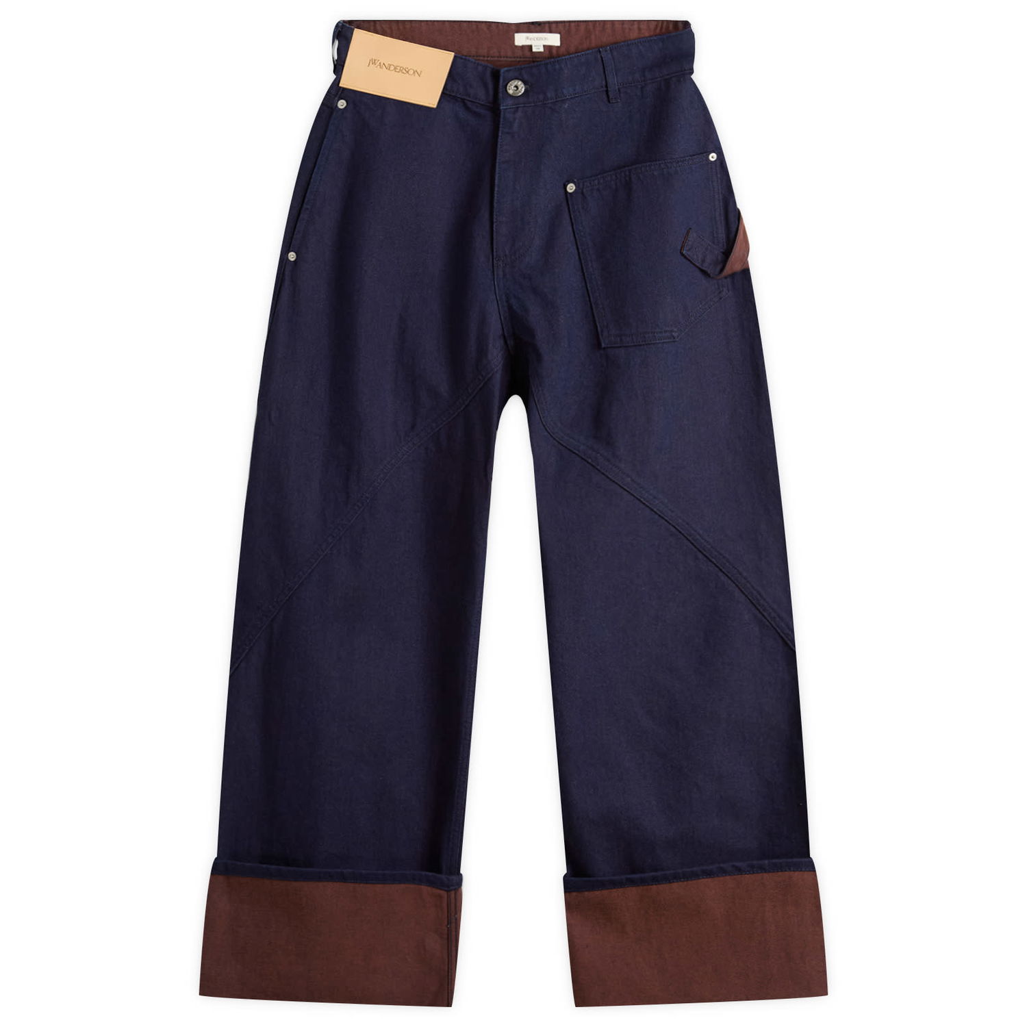 Džínsy JW Anderson JW Anderson Turn Up Twisted Workwear Jeans Size 30 Navy | DT0120-PG1836-807, 0
