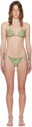 Green Printed Bikini