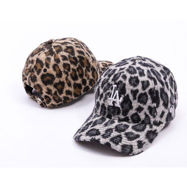 Šiltovka New Era Cosy Animal Snow Leopard Fleece 9FORTY LA Dodgers Adjustable Hat Šedá | 60691313, 5