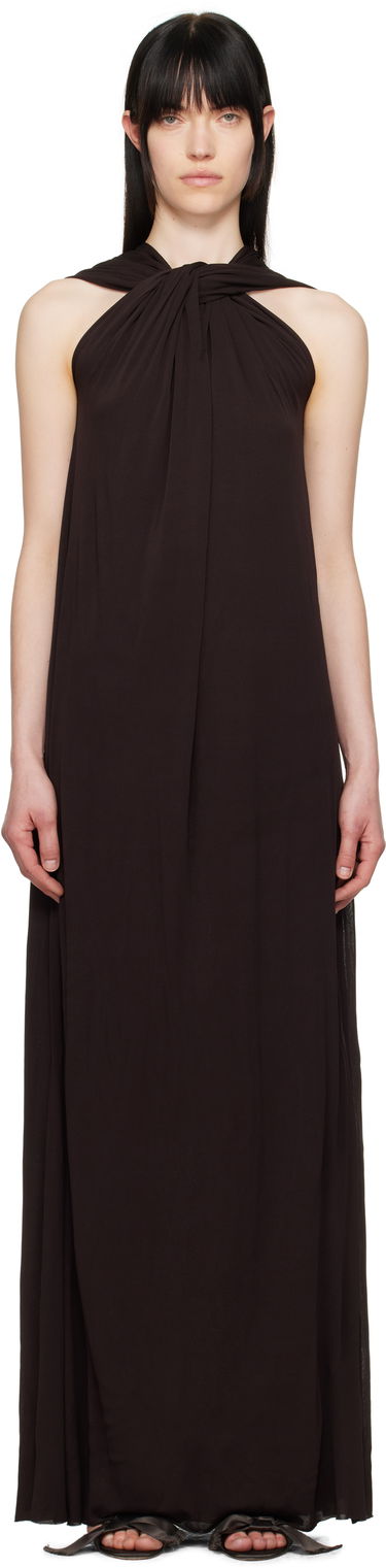Šaty Jil Sander Jil Sander Draped Maxi Dress Hnedá | J02CT0473_J20041, 0