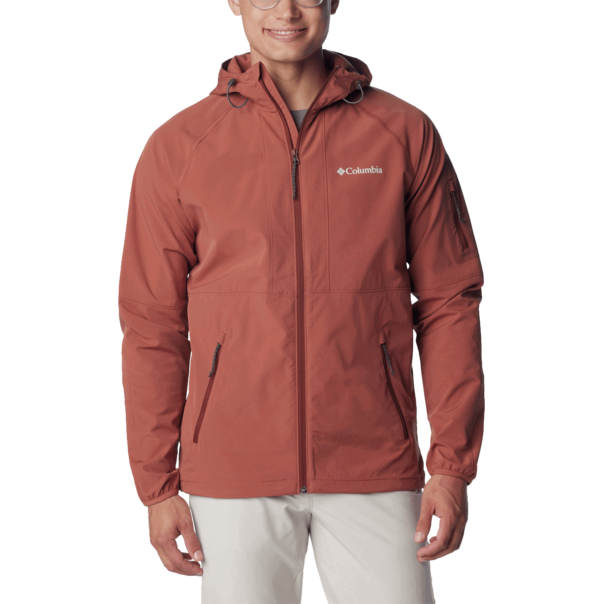 Vetrovka Columbia Tall Heights Hooded Softshell Červená | 1975591229, 0