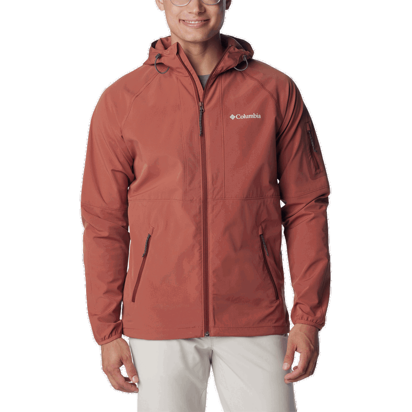 Vetrovka Columbia Tall Heights Hooded Softshell Červená | 1975591229