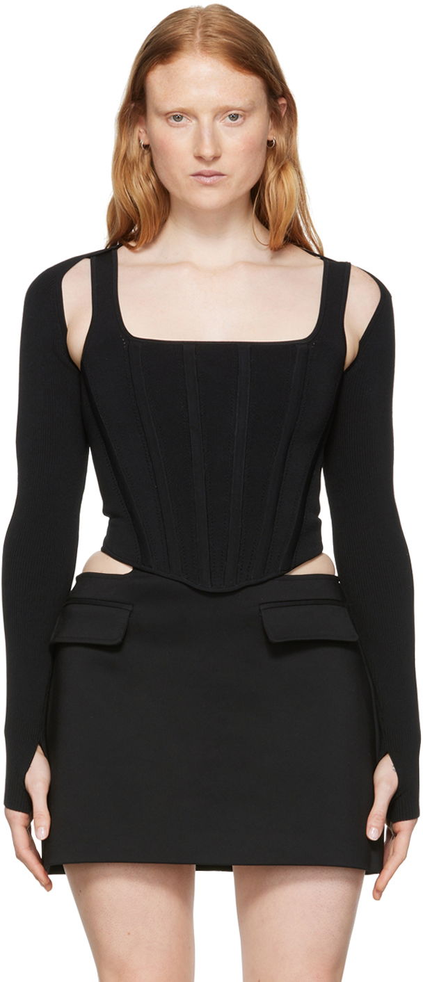 Sukňa Dion Lee Dion Lee Tank Top and Cardigan Set Čierna | A7460P21, 0