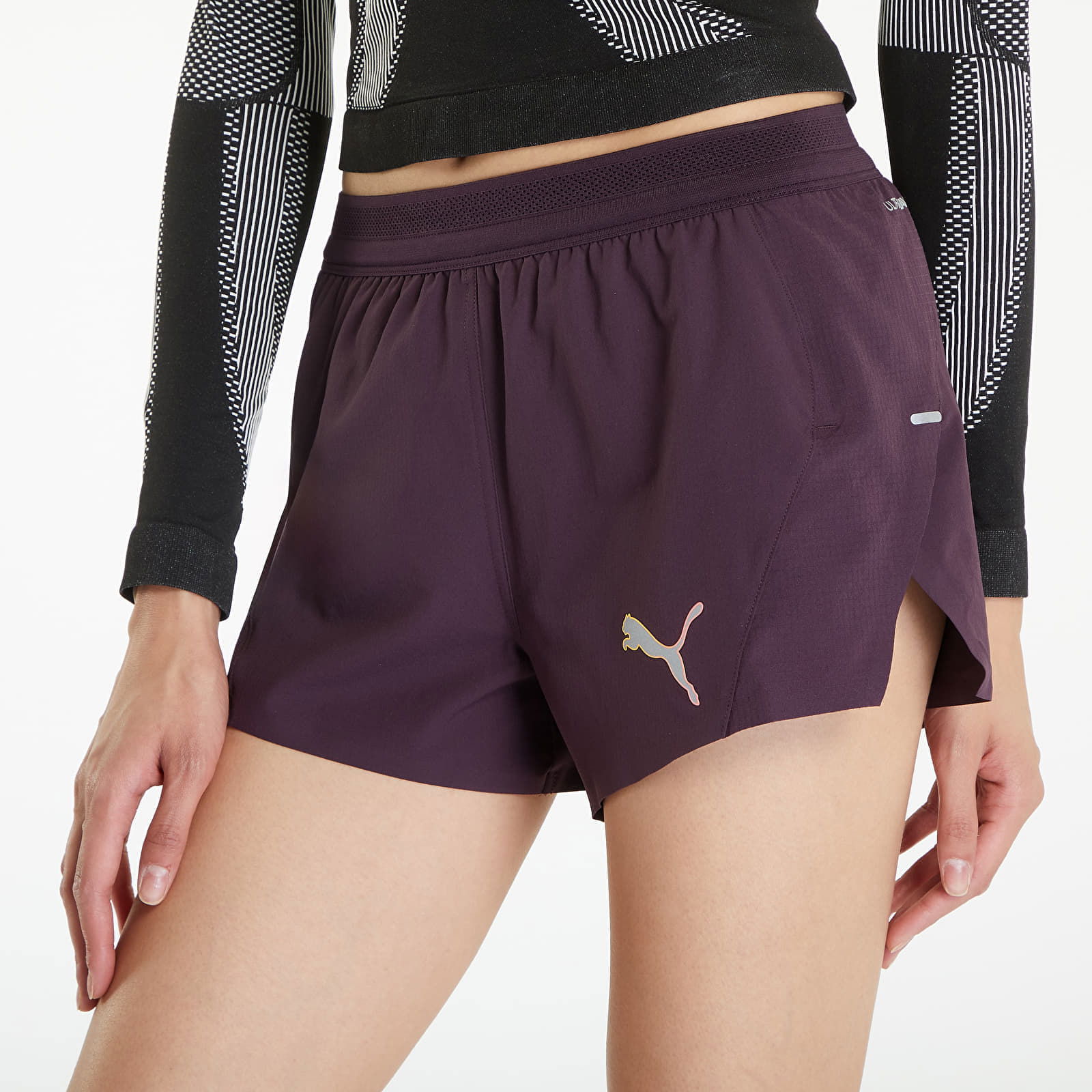 Run Ultraweave Velocity 3" W Running Shorts Midnight Plum