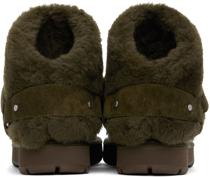 Tenisky a topánky Burberry Burberry Shearling Chubby Boots Zelené | 8092544, 1