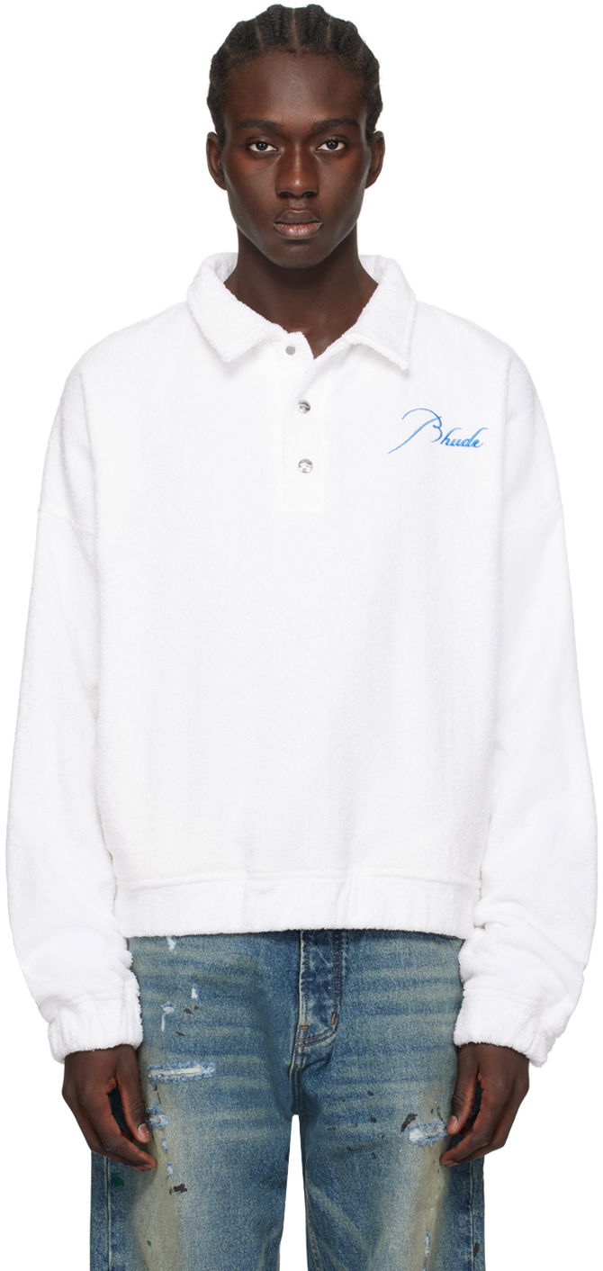 Polo tričko Rhude Rugby Polo Biela | RHPS24SW09611377, 0