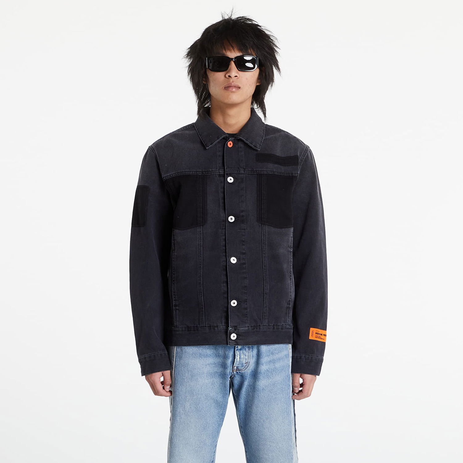 Bunda HERON PRESTON Ghost Pocket Reg Jacket Čierna | HMYE008S22DEN0011000, 0