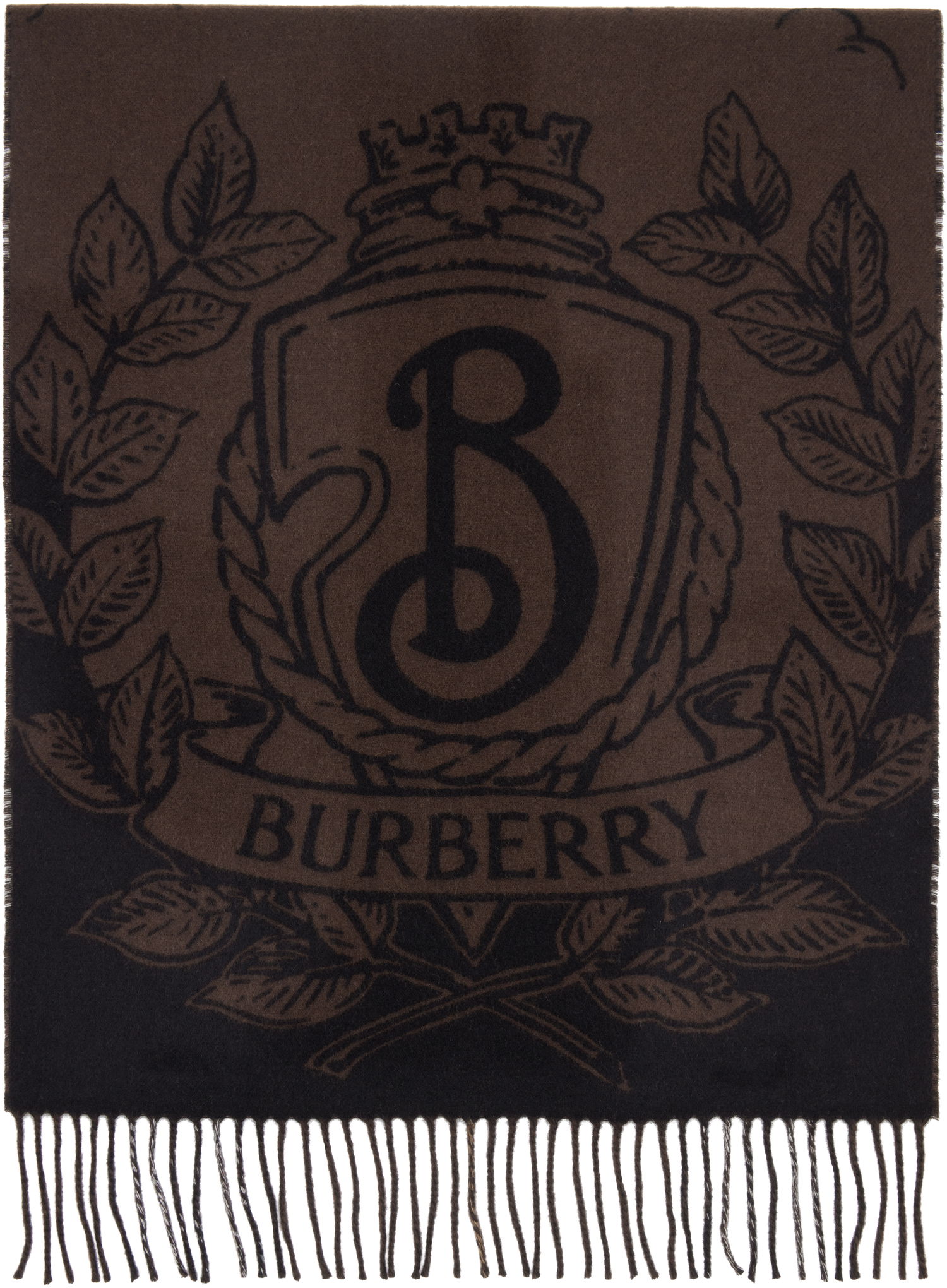 Šál Burberry Reversible Knight Scarf Hnedá | 8112978, 0