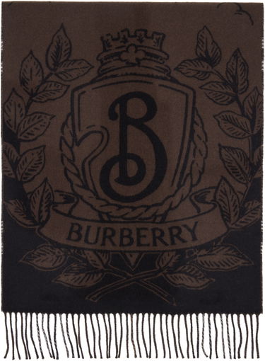Šál Burberry Reversible Knight Scarf Hnedá | 8112978, 0