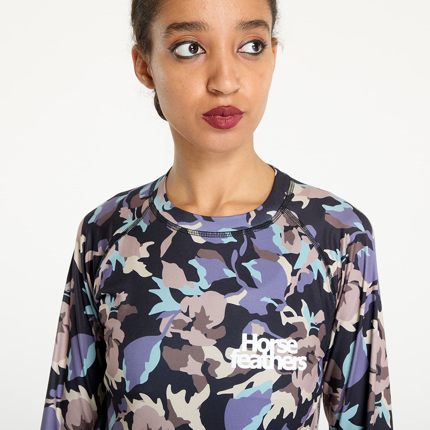 Tričko Horsefeathers Mirra Top Flowers XS Šedá | SW669Z, 1
