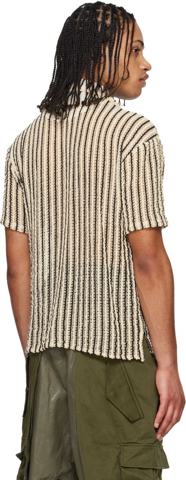 Košeľa Andersson Bell Andersson Bell Sheer Knit Striped Shirt Béžová | atb1235m, 2