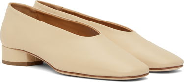 Oblečenie Aeyde Aeyde Delia Leather Ballerina Flats Béžová | A11-FL-GLVR25BL18-FW24-957-007, 3