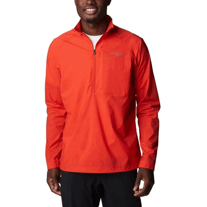 Mikina Columbia Titan Lightweight Quarter-Zip Pullover Červená | 2034821839