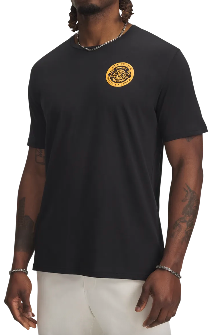 Tričko Under Armour Under Armour Armour Club Short Sleeve T-Shirt Čierna | 6005612-001