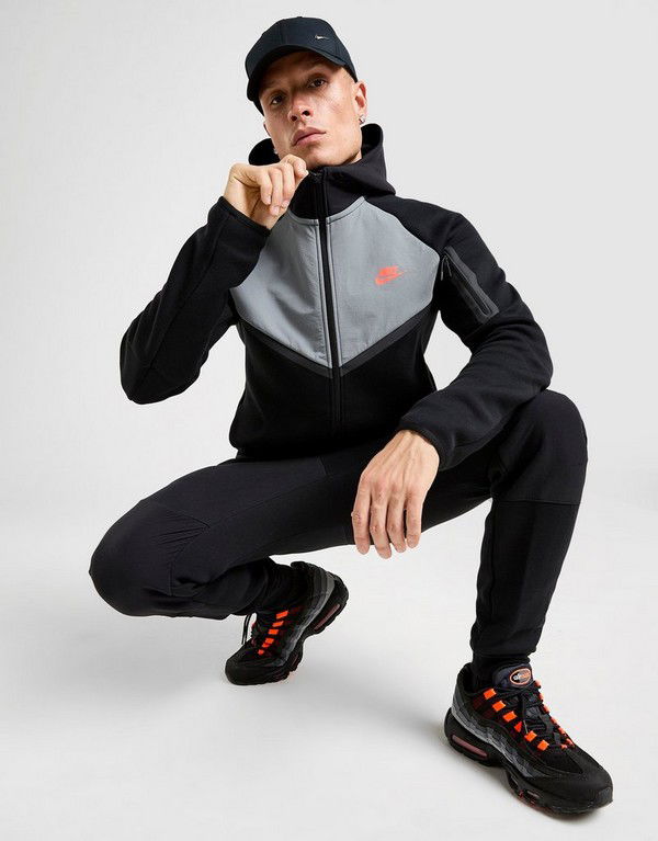 Mikina Nike Tech Mix Woven Hoodie Čierna | IH4302-010, 0