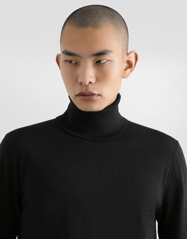 Sveter Dolce & Gabbana Cashmere Turtle-neck Sweater 52 Čierna | GXB00TJAW2ON0000, 3