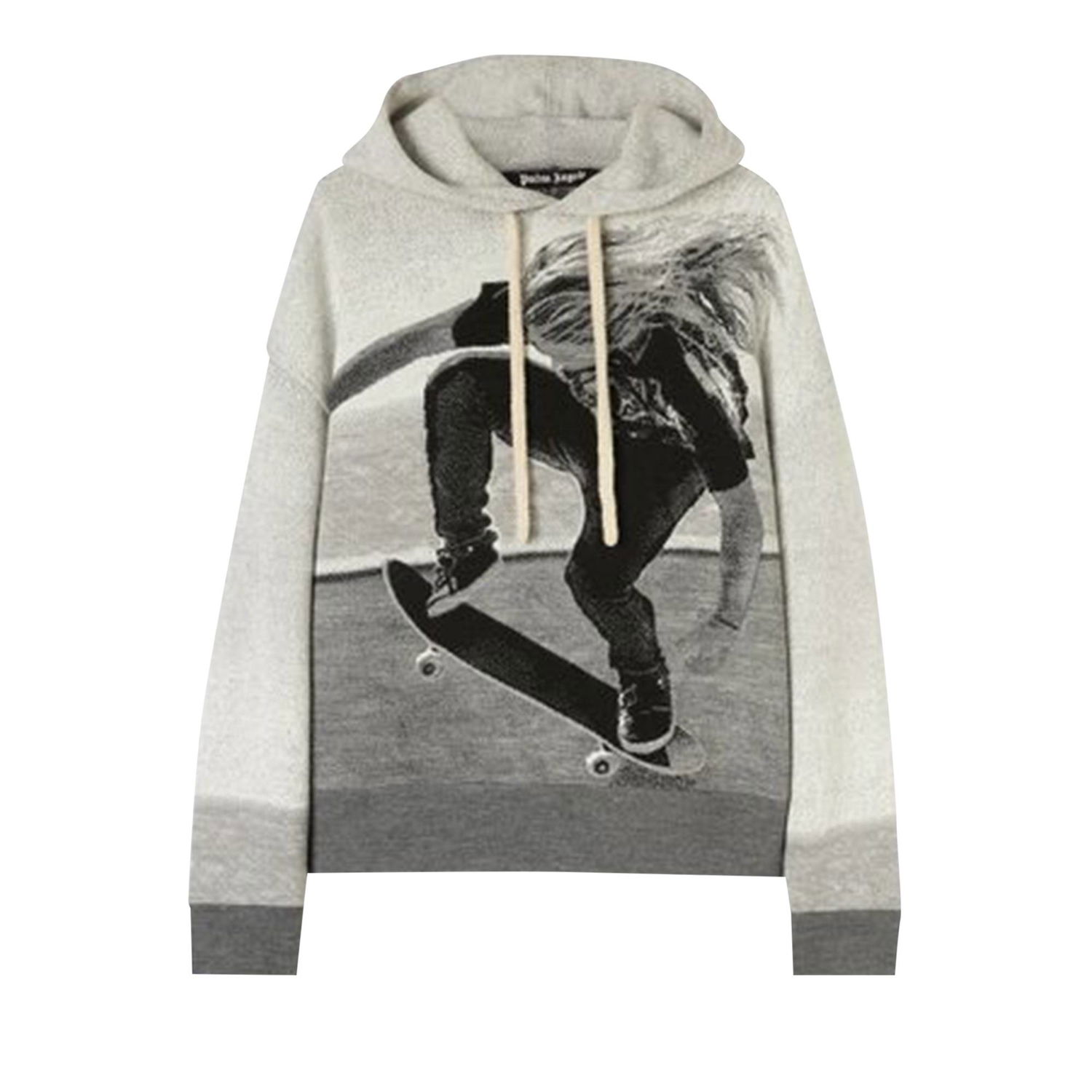 Mikina Palm Angels Skater Hoodie Šedá | PMHA055F22KNI0010810, 1