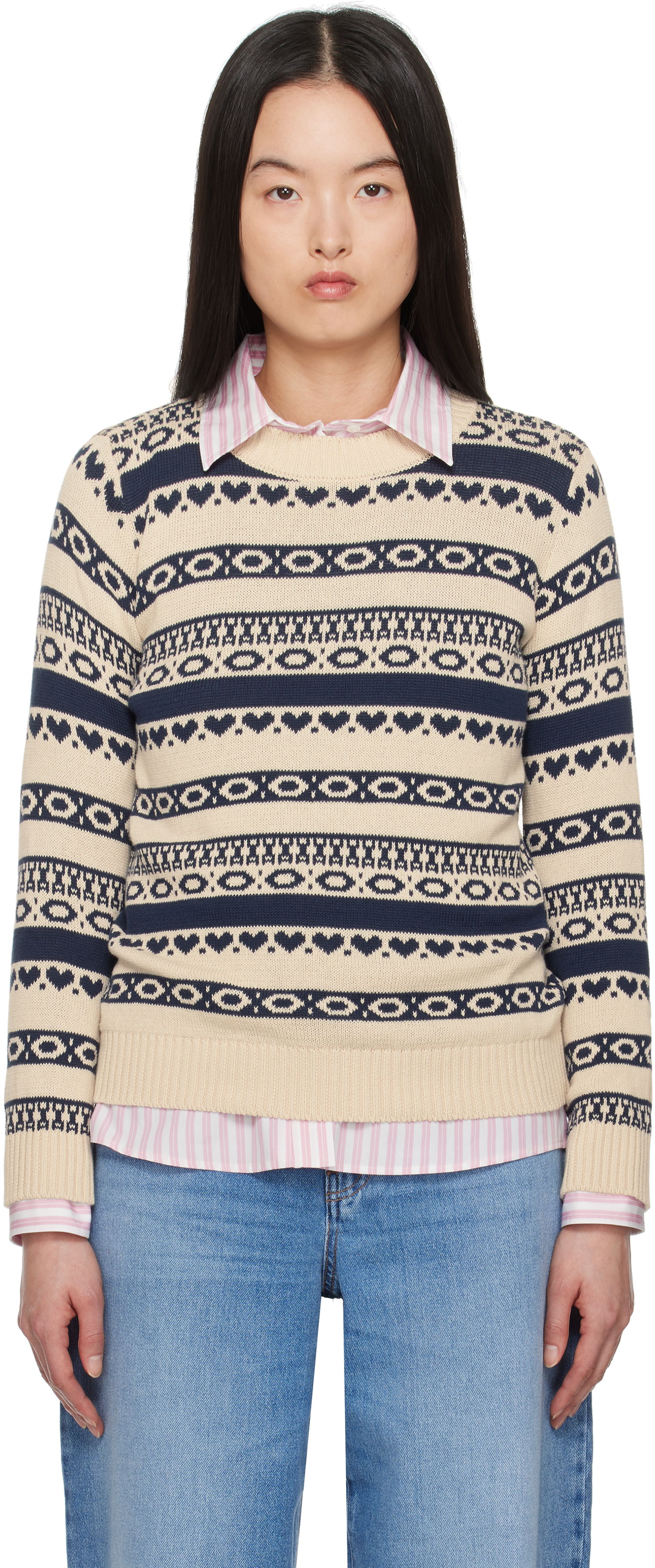 Sveter Max Mara Weekend Max Mara Teheran Knit Sweater Béžová | 2515361251600, 0