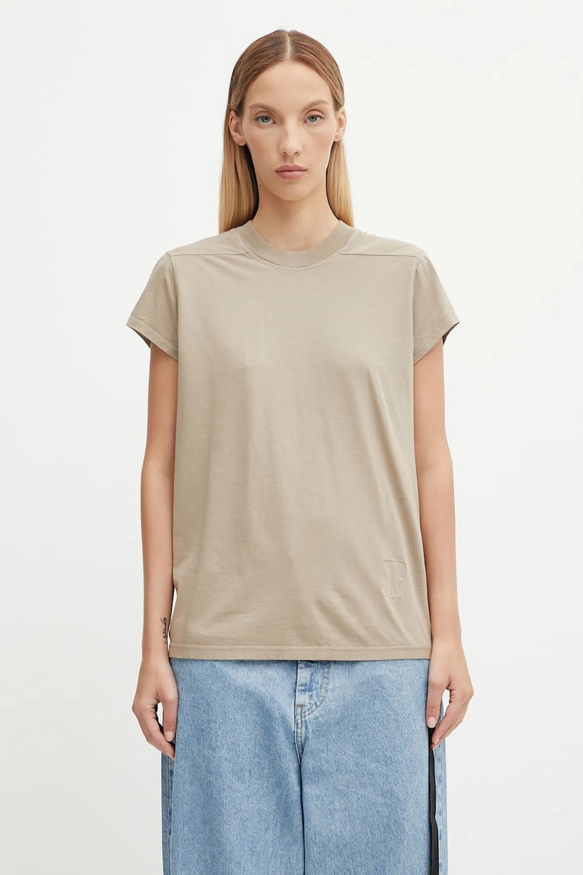 Tričko Rick Owens Rick Owens DRKSHDW Small Level T-Shirt Béžová | DS02E7208.RN