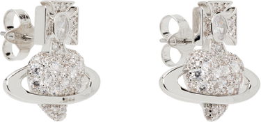 Náušnice Vivienne Westwood Valentine's Agnatha Crystal Orb Stud Earrings Metalická | 6201036H-02P102-, 1
